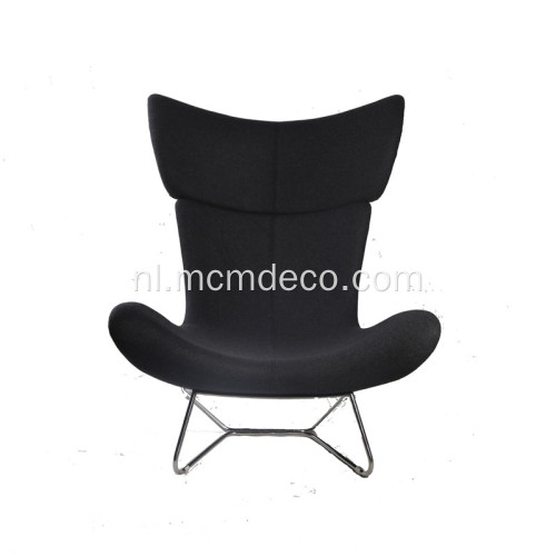 Moderne imola wingback fabric lounge stoel